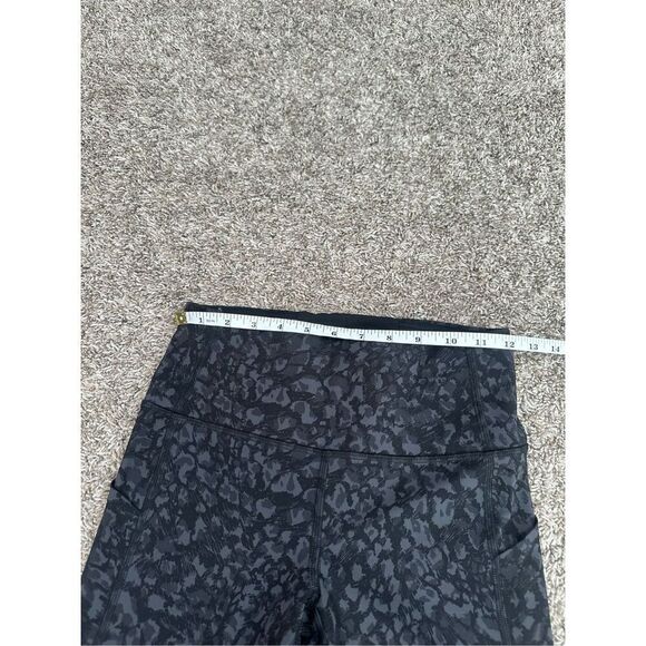 Lululemon Pace Rival High-Rise Crop 22" Leggings Black Multi Size 4 Running - Picture 9 of 11